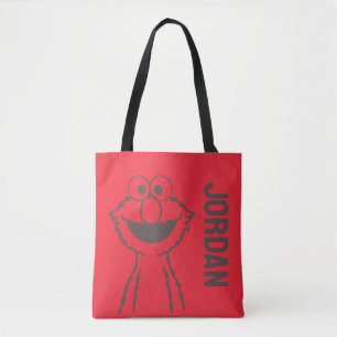 Tote Bag Rue Sésame   Elmo   Ajouter Votre Nom