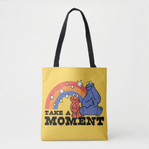 Tote Bag Rue Sésame   Elmo & Cookie Take a Moment