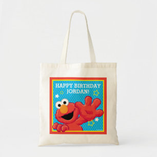 Tote Bag Rue Sésame   Elmo - Polka Dot & Stars Anniversaire