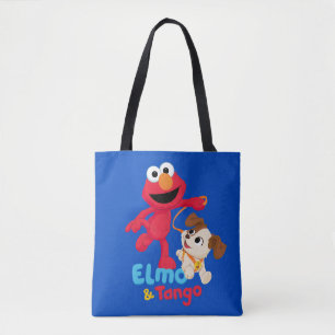 Tote Bag Rue Sésame Elmo & Tango Running