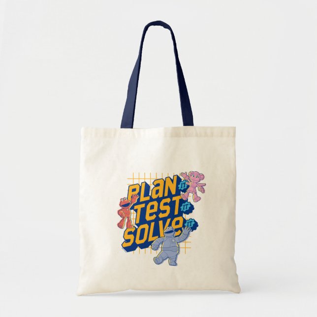 Tote Bag Rue Sésame | Méca Builders Plan Test Solve (Devant)