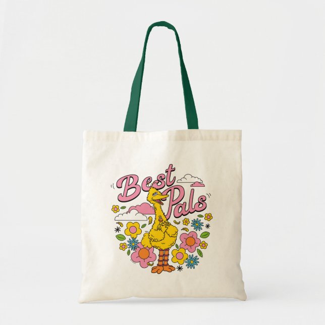 Tote Bag Rue Sésame | Meilleurs potes d'oiseaux jaunes (Devant)