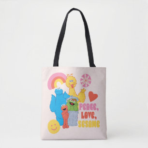 Tote Bag Rue Sésame   Paix, Amour, Sésame