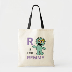 Tote Bag Rue Sésame   R est pour Rosita   Ajouter Votre Nom
