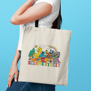 Tote Bag Rue Sésame Rainbow Wave