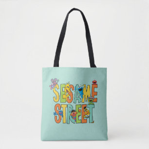 Tote Bag Rue Sésame   Sesame Street Type Pals