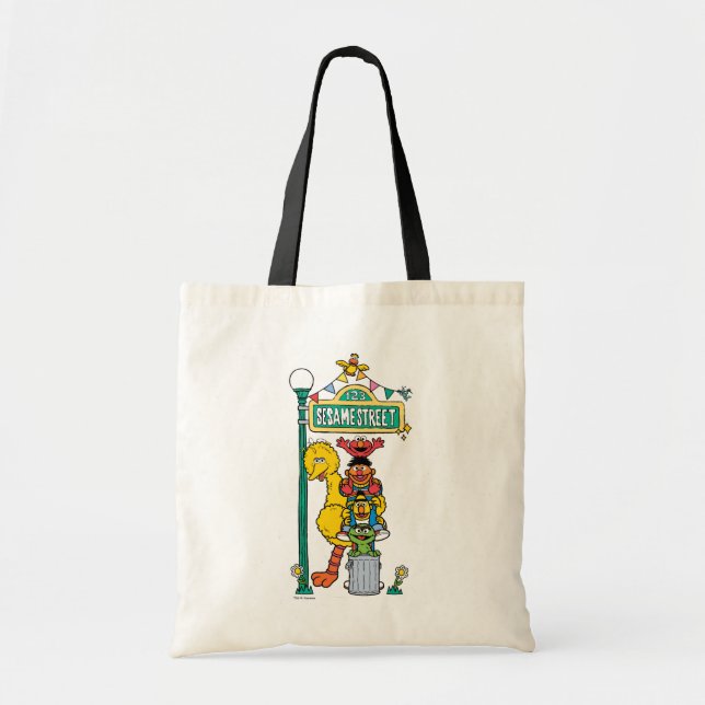 Tote Bag Rue Sésame | Sous l'enseigne de la rue Sésame (Devant)