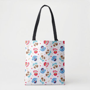 Tote Bag Rue Sésame Tango, Elmo et Motif Grover
