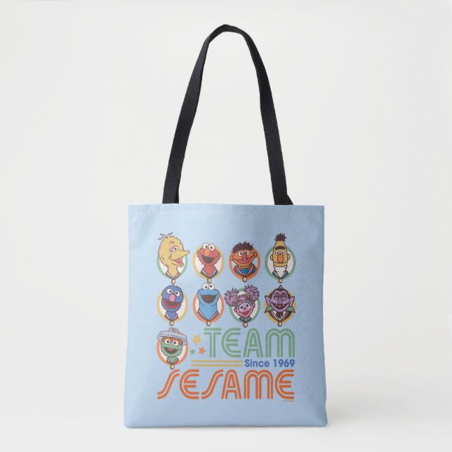Tote Bag Rue Sésame | Team Sesame depuis 1969 (Devant)