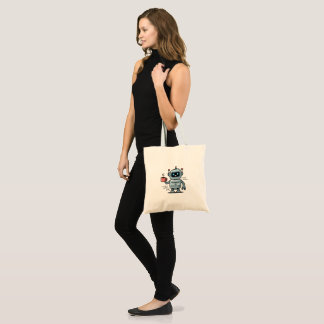 Tote Bag Running on Algorithms Tote | Funny Tech Gift Bag