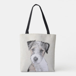 Tote Bag Russell Terrier Peinture rugueuse - Art Chien orig