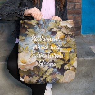 Tote Bag Rustic Blooms des cadeaux de retraite personnalisé