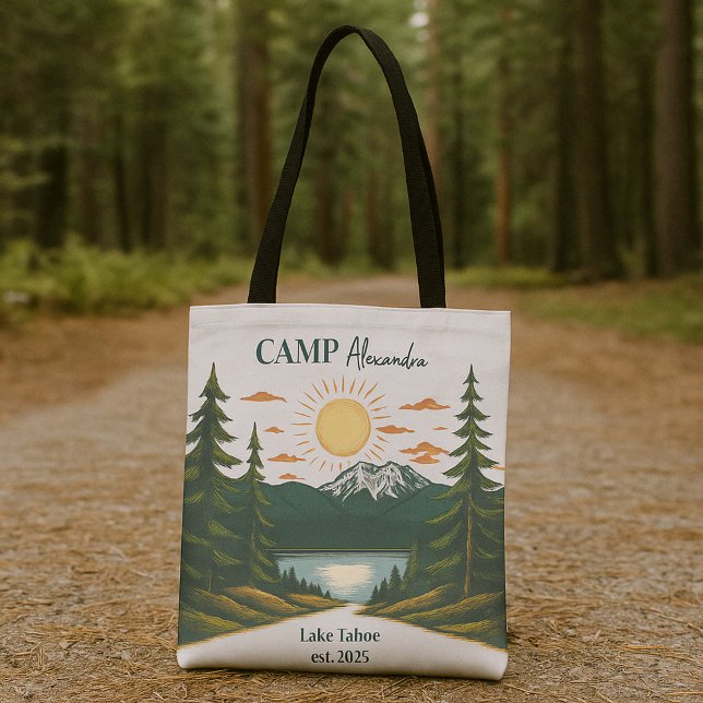 Tote Bag Rustic Camp Weekend Retraite Bachelorette (Créateur téléchargé)