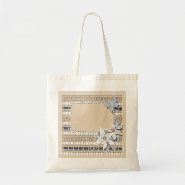 Tote Bag Rustique, mariage (Devant)