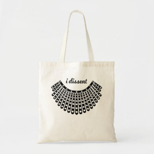 Tote Bag Ruth Bader Ginsburg, célèbre RBG, I dissident RB