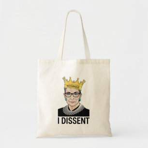 Tote Bag Ruth Bader Ginsburg, célèbre RBG, je ne suis pas d