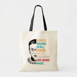 Tote Bag Ruth Bader Ginsburg, les femmes sont représentées 