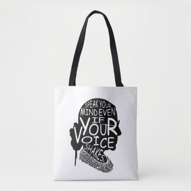 Tote Bag ruth bader ginsburg, parlez-vous même, notorio (Devant)