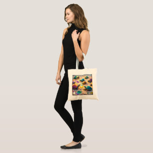 Tote Bag "Sable, mer et tortues"