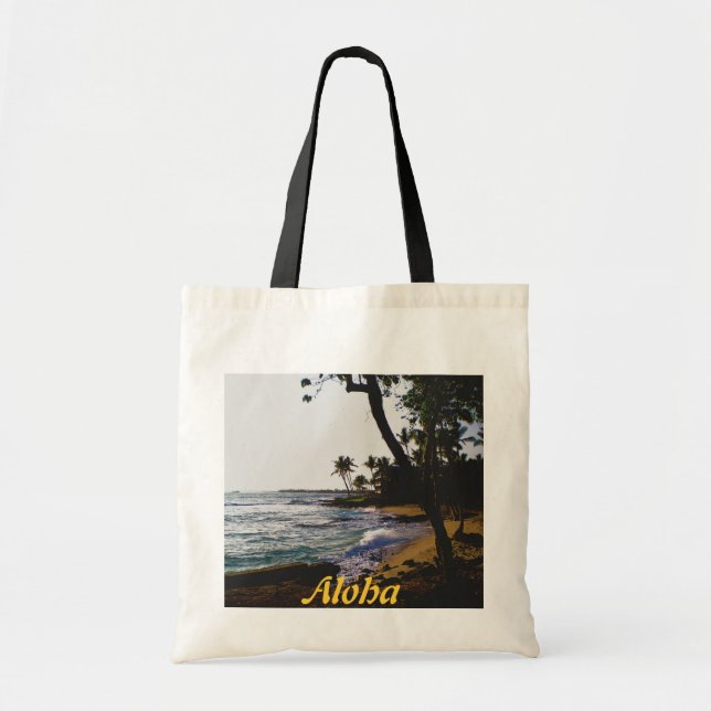 Tote Bag Sable tropical d'or (Devant)