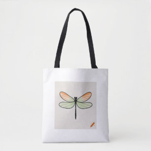 Tote Bag "Sac de conception minimaliste de libellules : Bla
