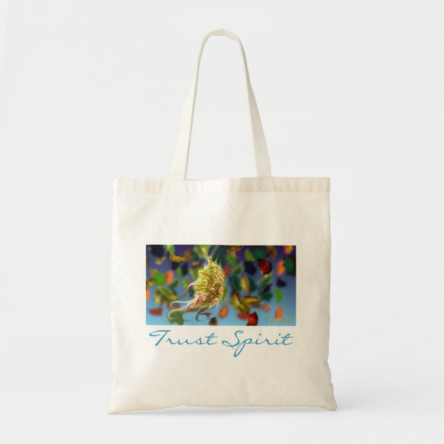 Tote Bag sac, "esprit de confiance " (Devant)