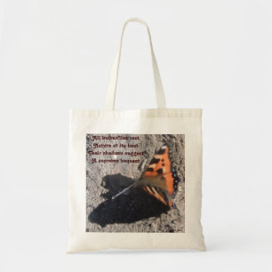 Tote Bag Sacoche à main Tous les papillons Poème de repos p