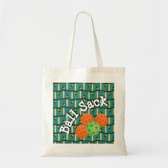 Tote Bag Sacoche de balle pour boules de poulet - Turquoise (Devant)