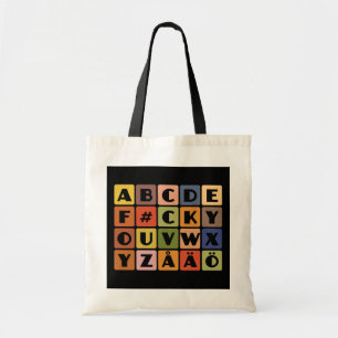 Tote Bag Sacoche Naughty Alphabets - choisir style et coule