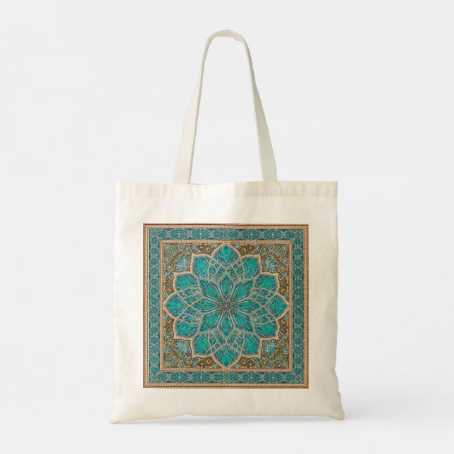 Tote Bag Sacred Star Pattern Design (Back)