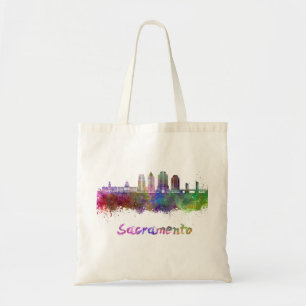 Tote Bag Sacrement V2 skyline in watercolor