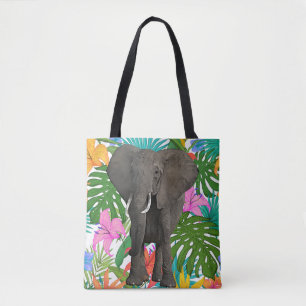 Tote Bag Safari pour la jungle des éléphants africains Faun