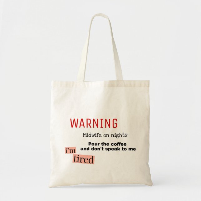 Tote Bag Sage-femme des nuits (Devant)