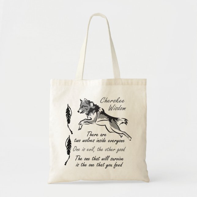 Tote Bag Sagesse cherokee (Devant)