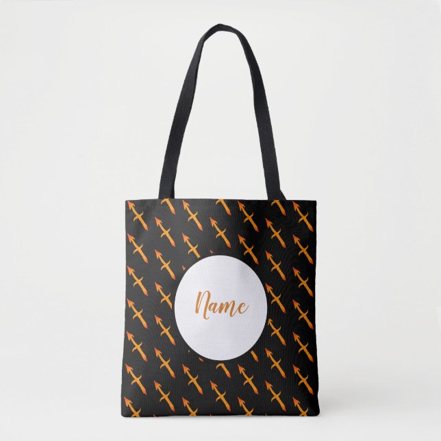 Tote Bag Sagittarius signe Zodiaque Personnalisé (Devant)
