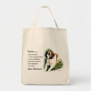 Tote Bag Saint Bernard Art Gifts
