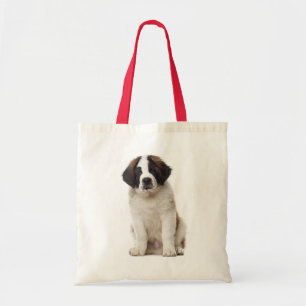 Tote Bag Saint Bernard Puppy Dog - Saint Bernard Love