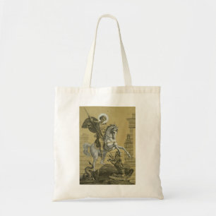 Tote Bag Saint George – Premium "Sunburst Gold" Art