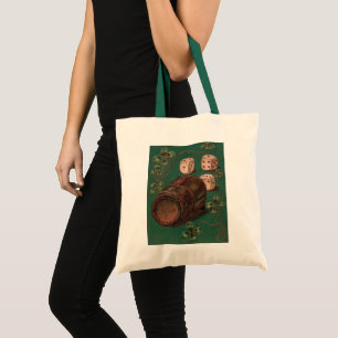 Tote Bag Saint-Patrick vintage, Chance Irlandaise aux dés