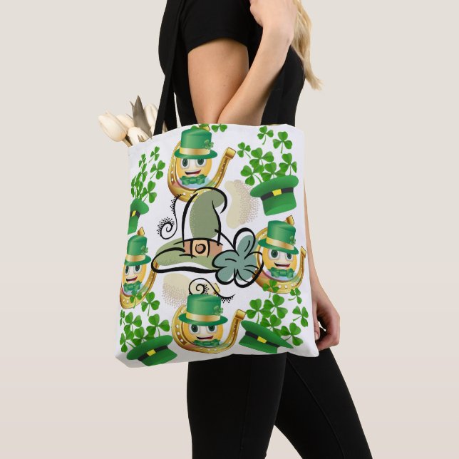 Tote Bag Saint Patrick's Day Horseshoe (Close Up)
