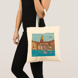 Tote Bag Saint-Tropez Habour View Côte d'Azur France