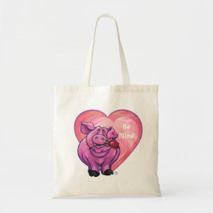 Tote Bag Saint Valentin au cochon