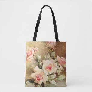 Tote Bag Saint-Valentin d'amour romantique Roses roses