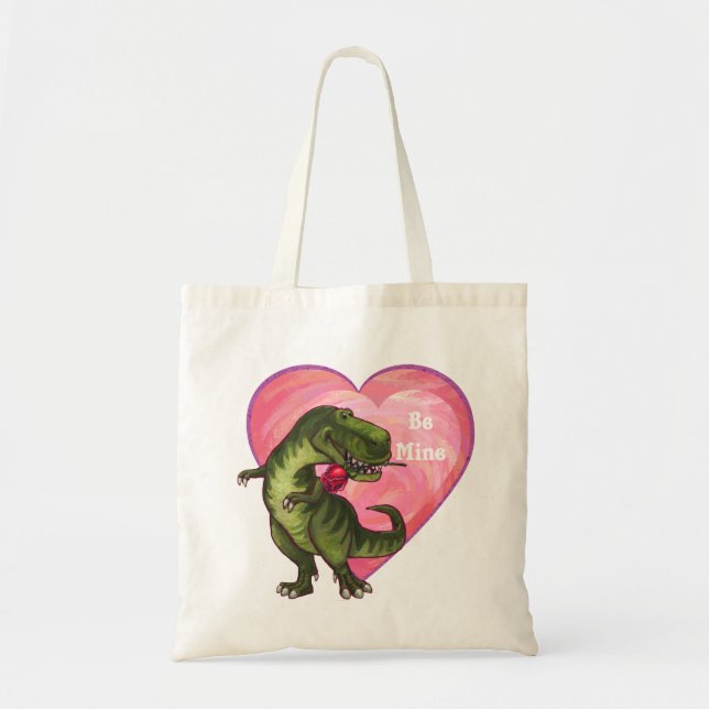 Tote Bag Saint Valentin Tyrannosaurus (Devant)