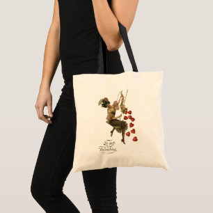 Tote Bag Saint-Valentin victorien vintage, Dame sur une bal