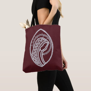 Tote Bag Sainte Vierge Marie, dentelle