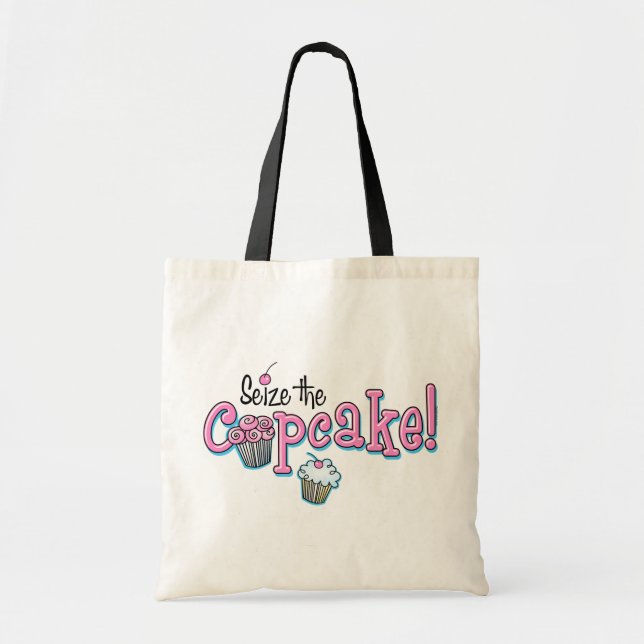 Tote Bag Saisissez le petit gâteau (Devant)