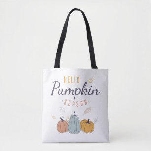 Tote Bag Saison Citrouille Hello