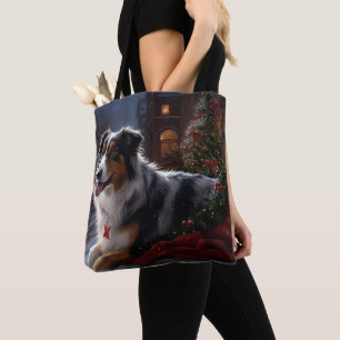 Tote Bag Saison de Noël du berger australien