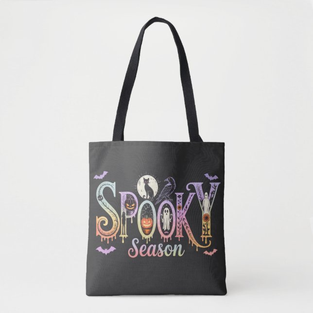 Tote Bag Saison éffrayante Pastel Gothique (Devant)